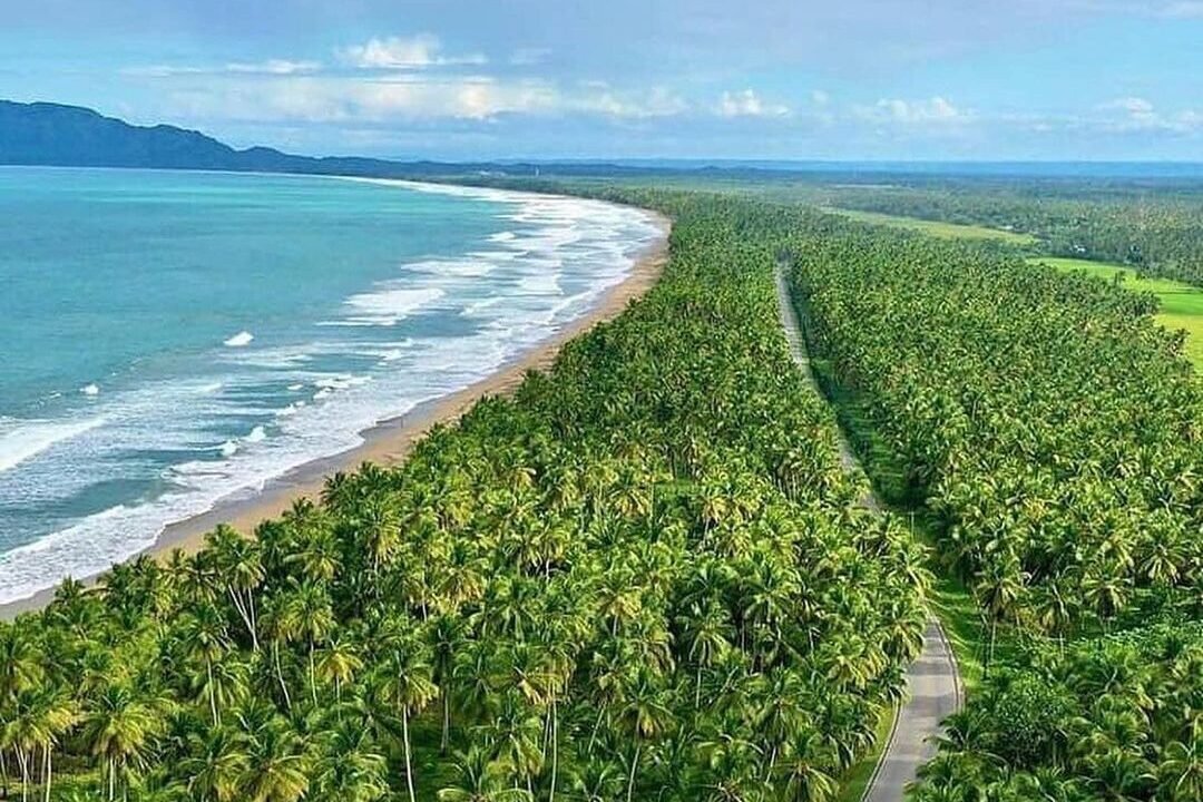 Costa de Nagua desde el aire