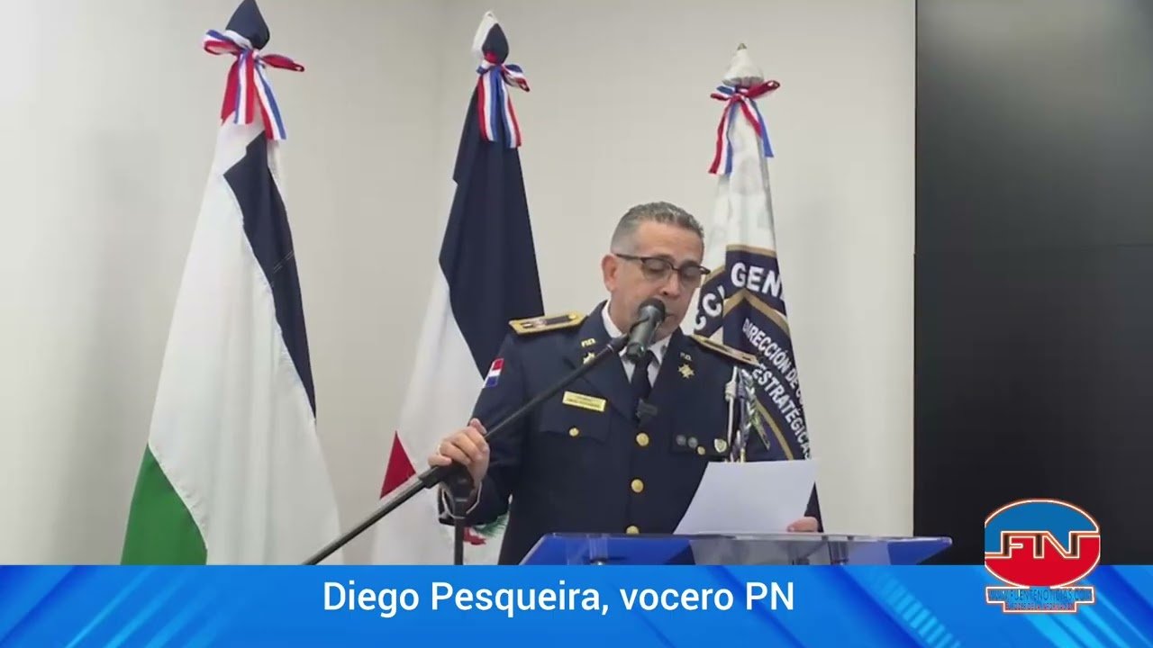 Vocero de la Policía Nacional, Diego Pesqueira (video: Policía Nacional)